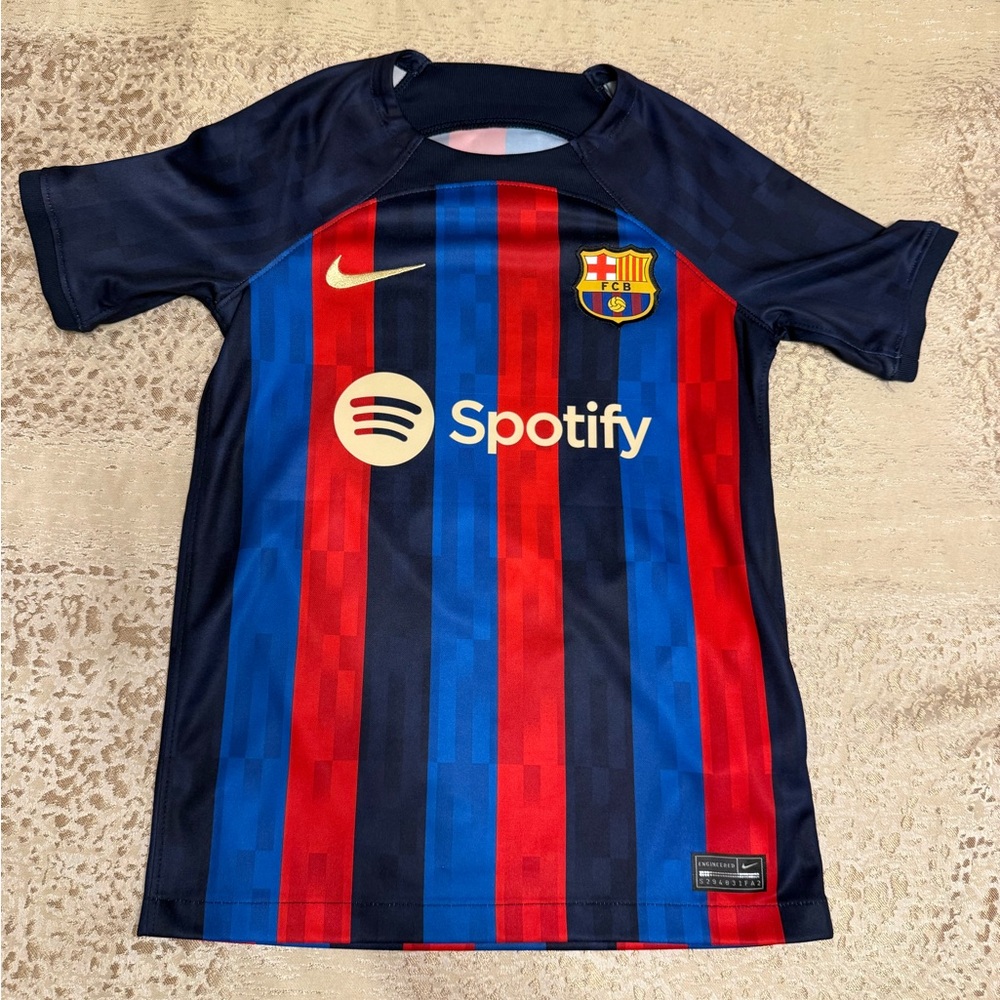 Nike La Liga Junior 23/24 Home Jersey FC Barcelona, Lewandowski # 9, Size S